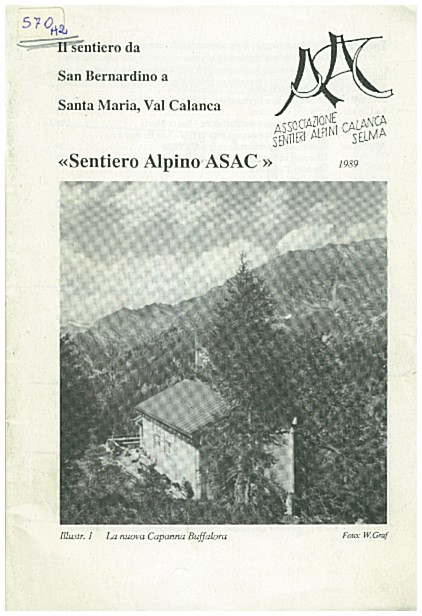 Copertina di Sentiero Alpino  ASAC