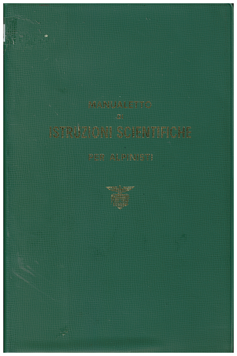 Copertina di Manualetto di Istruzioni Scientifiche