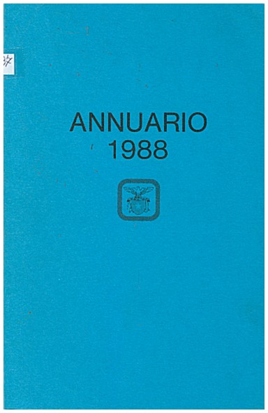 Copertina di Annuario 1988