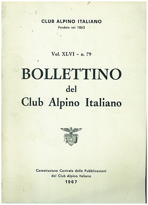 Copertina di Bollettino del Club Alpino Italiano