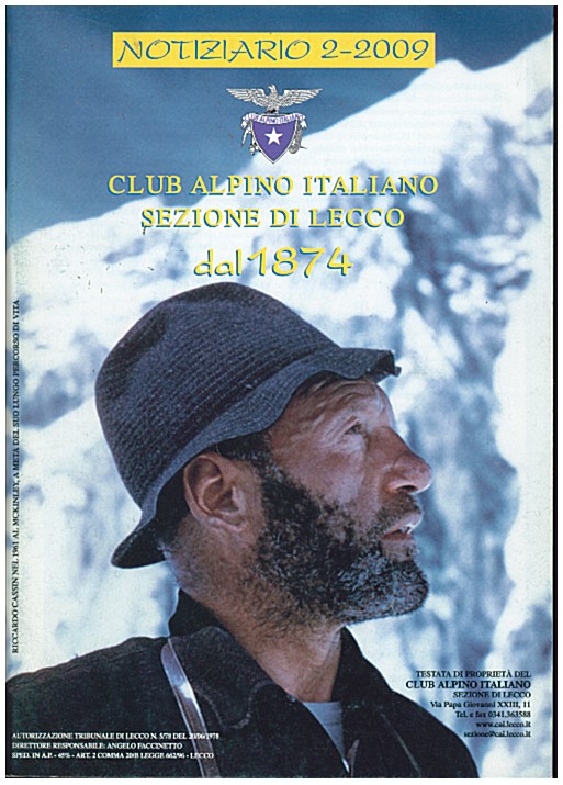Copertina di  Club Alpino Italiano - Sezione di Lecco - dal 1874 - Notiziario 2-2009