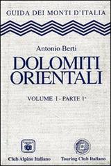 Copertina di Dolomiti Orientali volume 1 parte prima