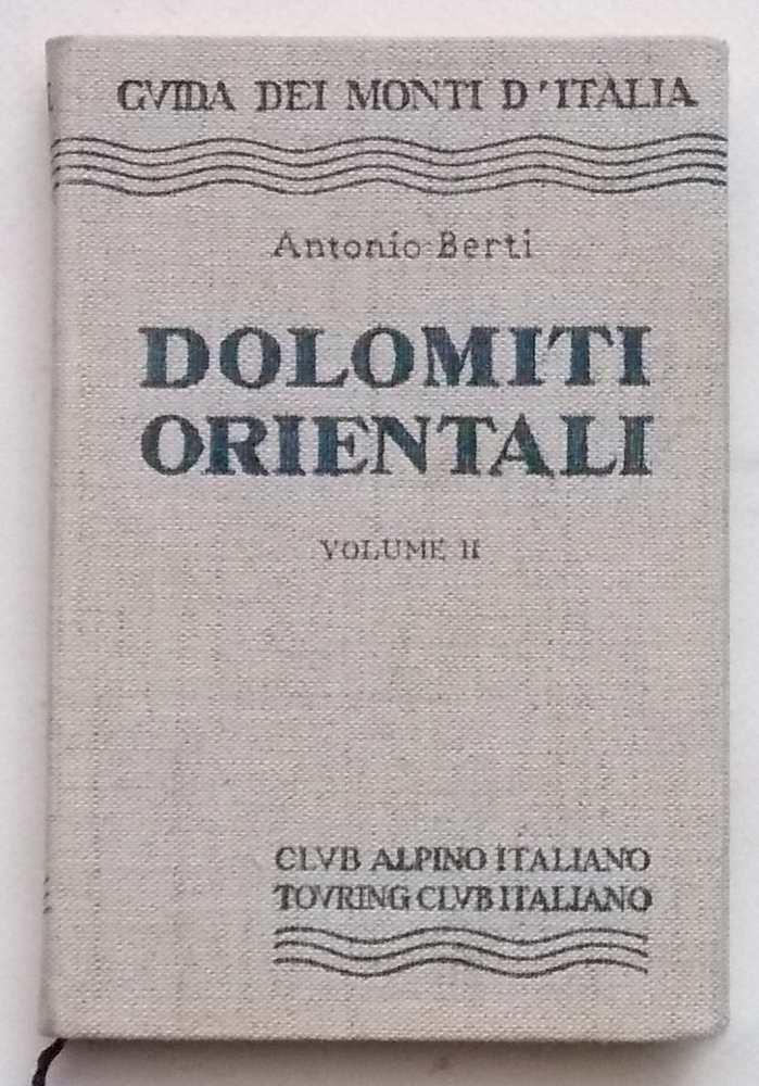 Copertina di Dolomiti Orientali volume 2 1961