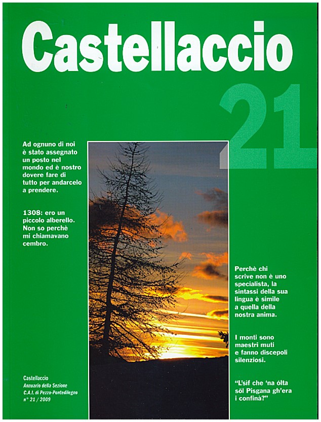 Copertina di Castellaccio sezione CAI di Pezzo n. 21