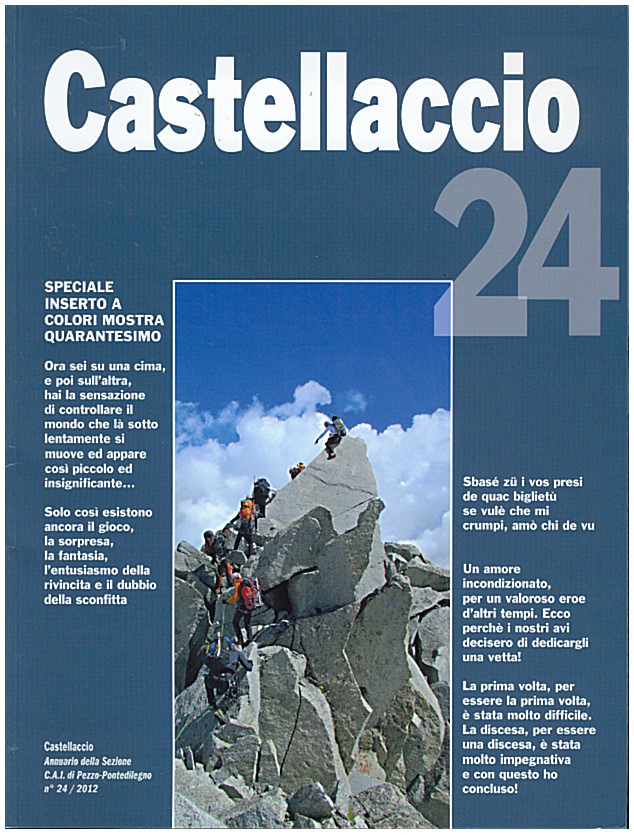 Copertina di Castellaccio sezione CAI di Pezzo n. 24