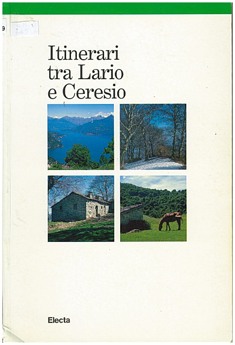 Copertina di Itinerari tra Lario e Ceresio