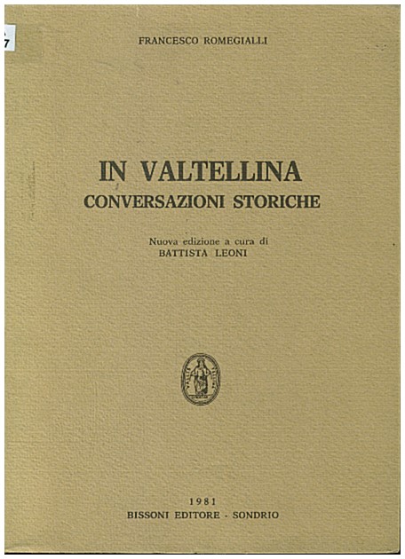 Copertina di In Valtellina - Conversazioni Storiche
