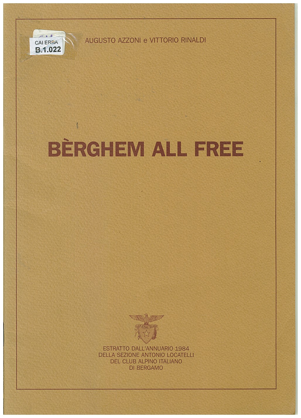Copertina di Berghem all free