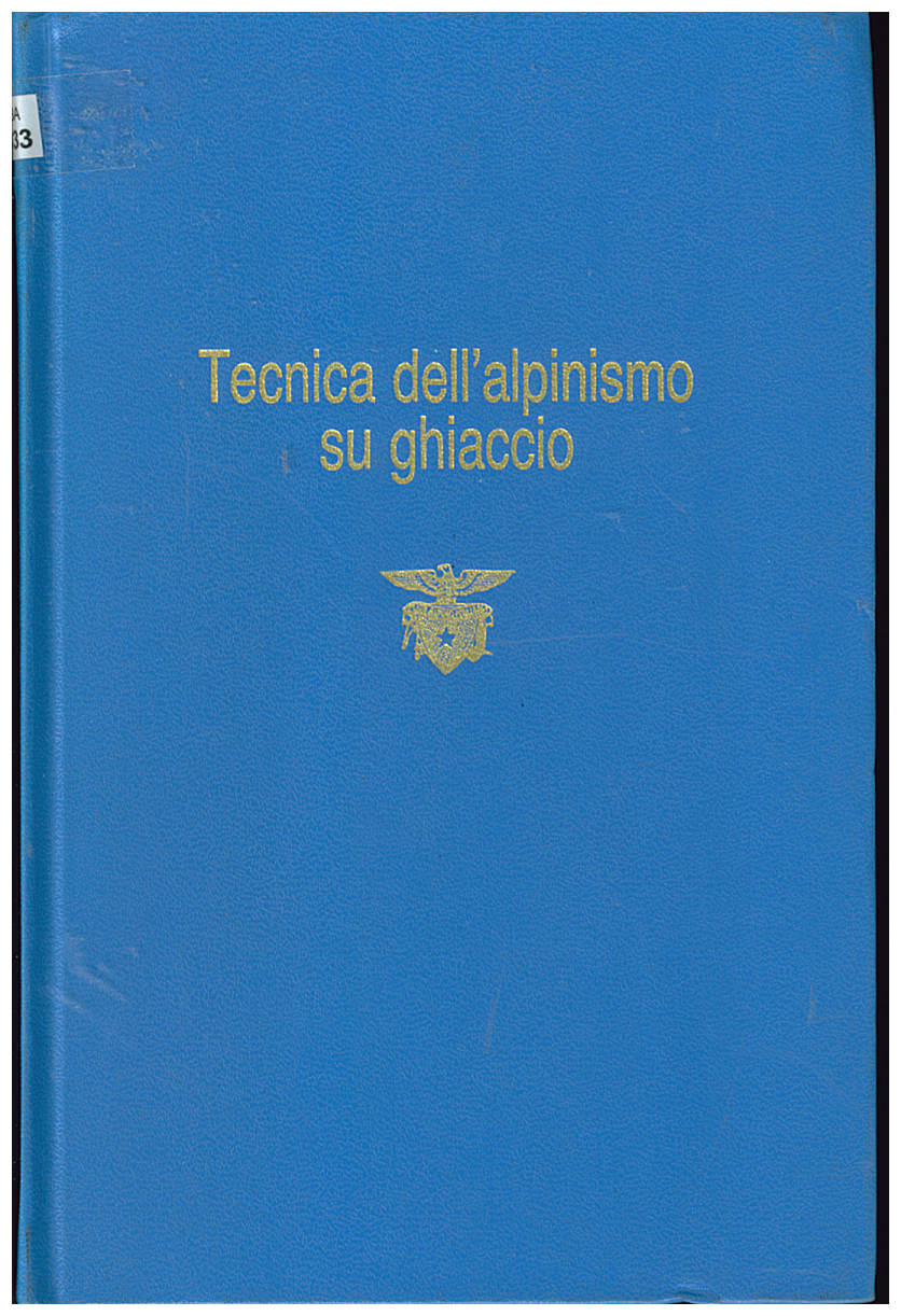 Copertina di Tecnica dell'Alpinismo su Ghiaccio