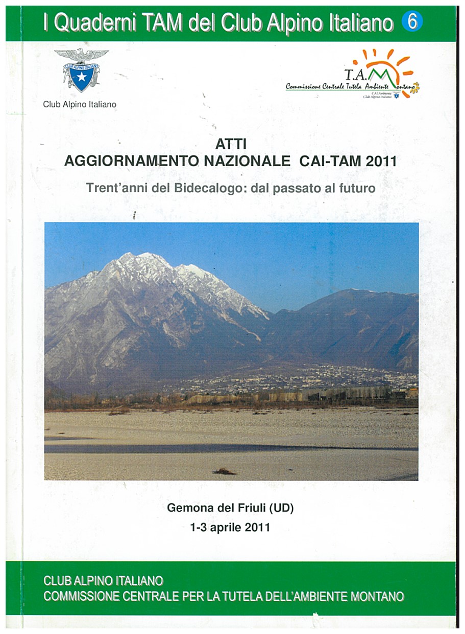 Copertina di Aggiornamento Nazionale CAI - TAM 2011 (n. 6)