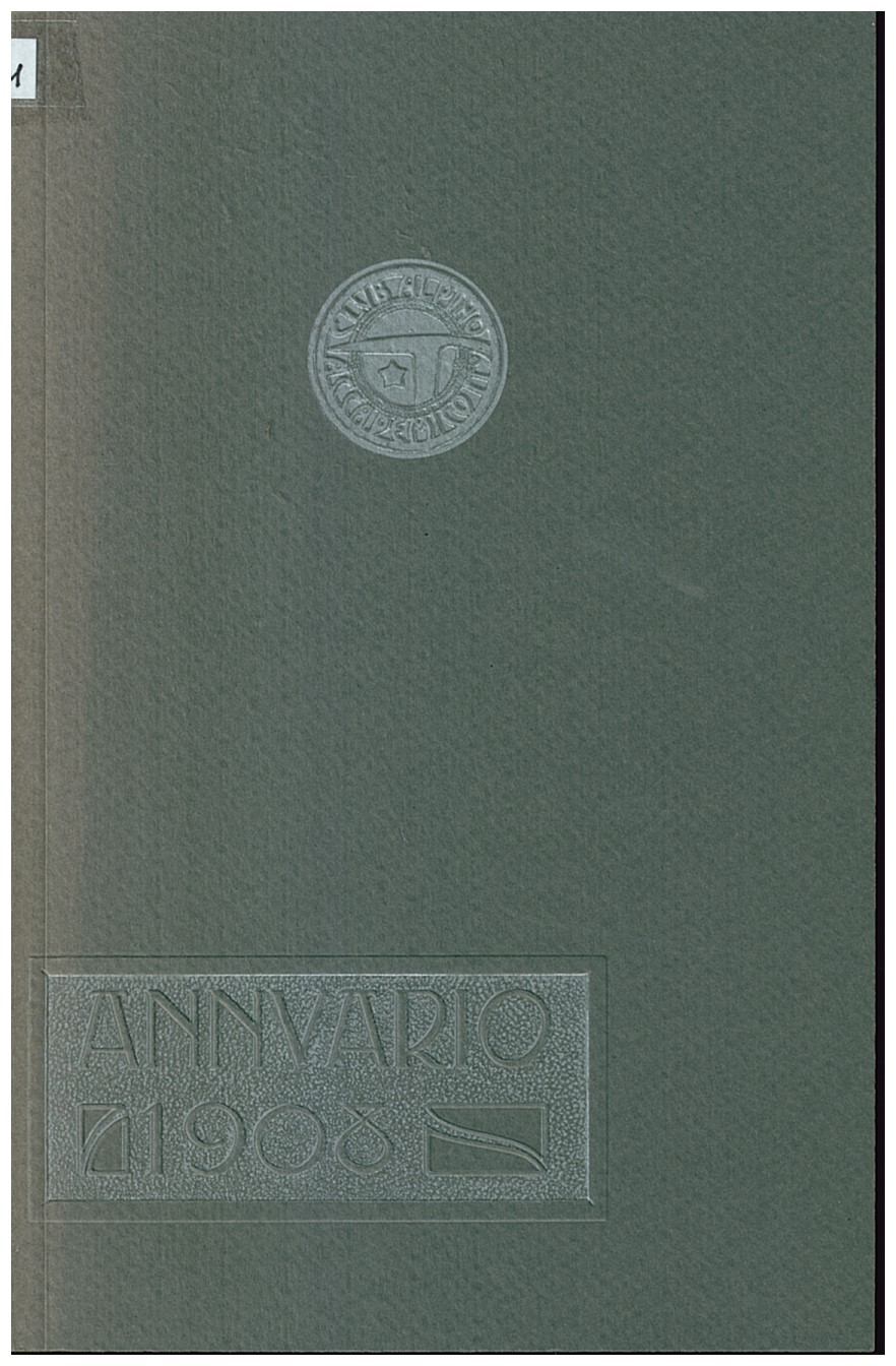 Copertina di Club Alpino Accademico Italiano (annuario 1908)