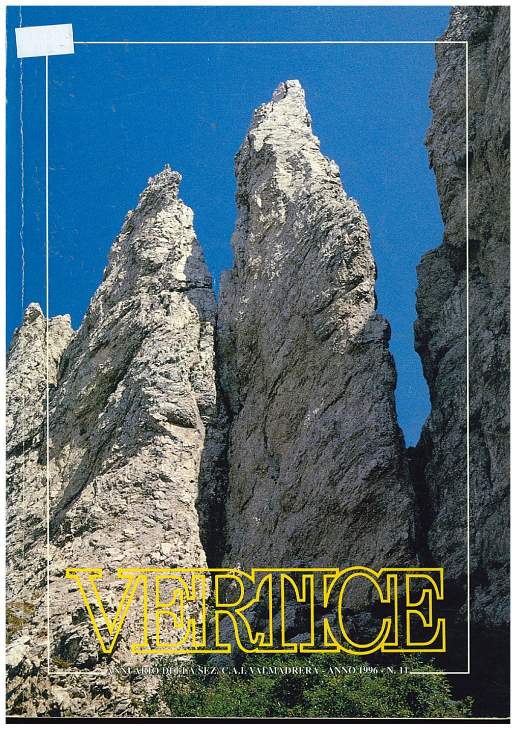 Copertina di Vertice - Annuario CAI Valmadrera (1996)