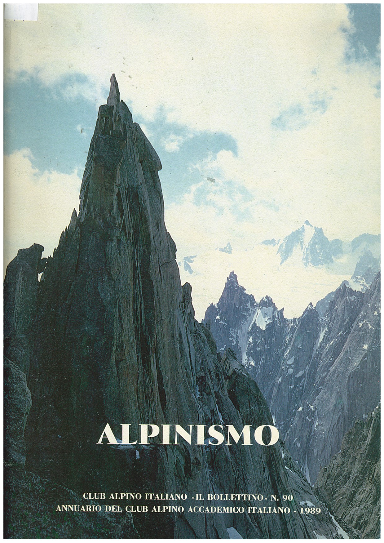 Copertina di Il Bollettino Club Alpino Accademico Italiano (annuario 1989)