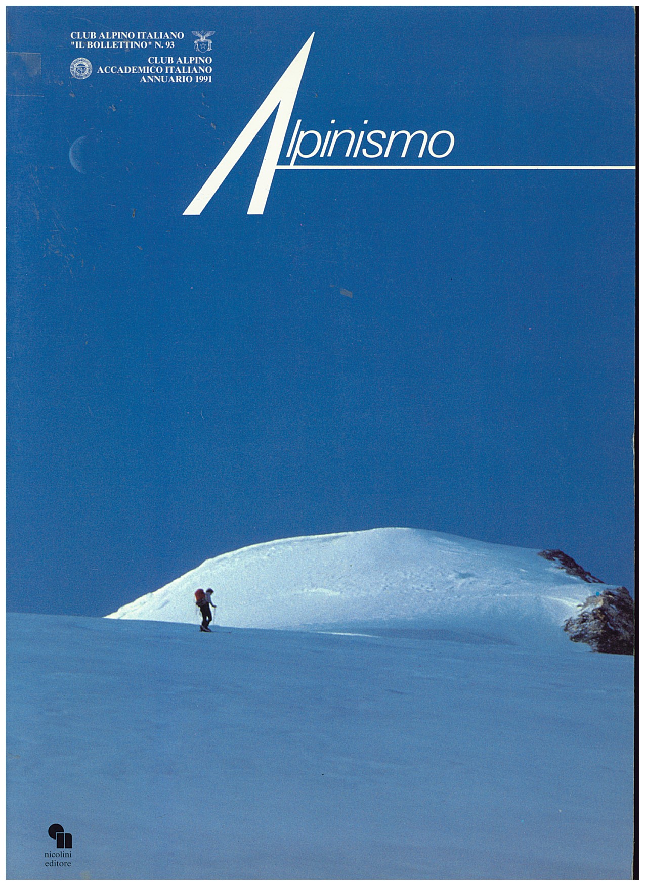 Copertina di Il Bollettino Club Alpino Accademico Italiano (annuario 1991)