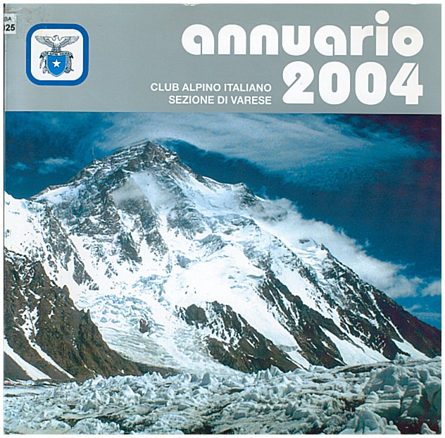 Copertina di Annuario CAI Varese 2004