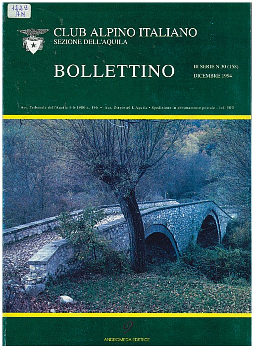 Copertina di annuario CAI L'aQUILA 12/1994