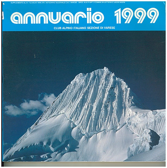 Copertina di Annuario CAI Varese 1999