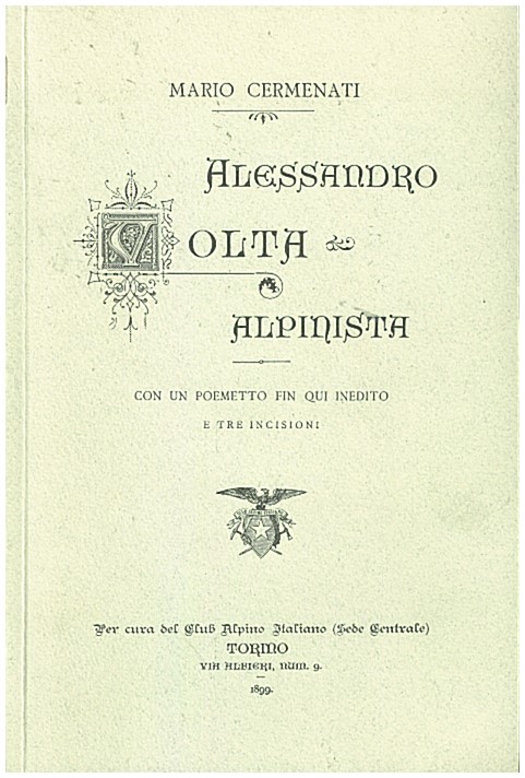 Copertina di Alessandro Volta alpinista