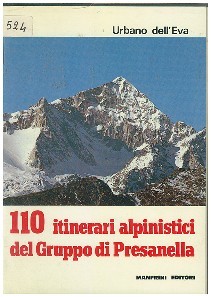 Copertina di 110 itinerari alpinistici del Gruppo di Presanella