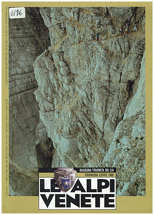 Copertina di Le Alpi Venete - primavera estate 1988