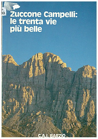 Copertina di Zuccone Campelli le trenta vie più belle