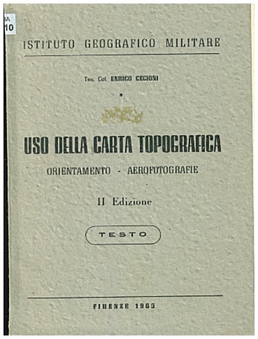Copertina di Uso della carta topografica