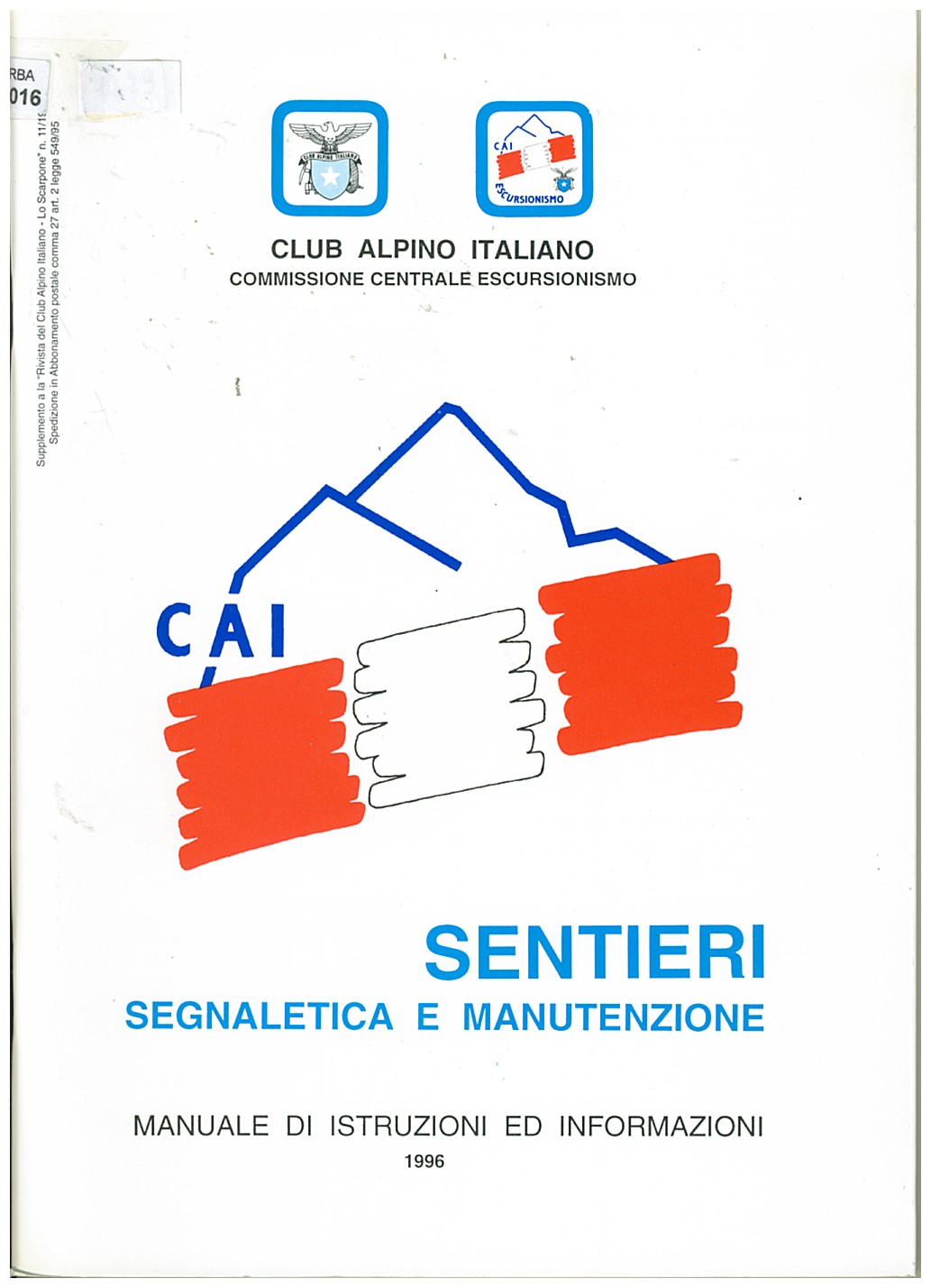 Copertina di Sentieri-Segnaletica-Manutenzione