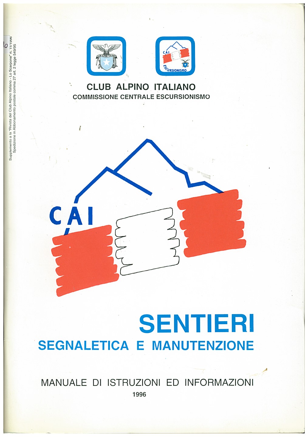 Copertina di Sentieri Segnaletica e Manutenzione