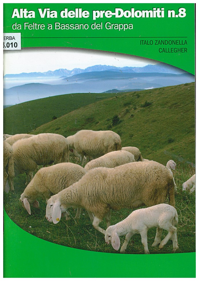 Copertina di Alta Via Delle Pre Dolomiti - n. 8