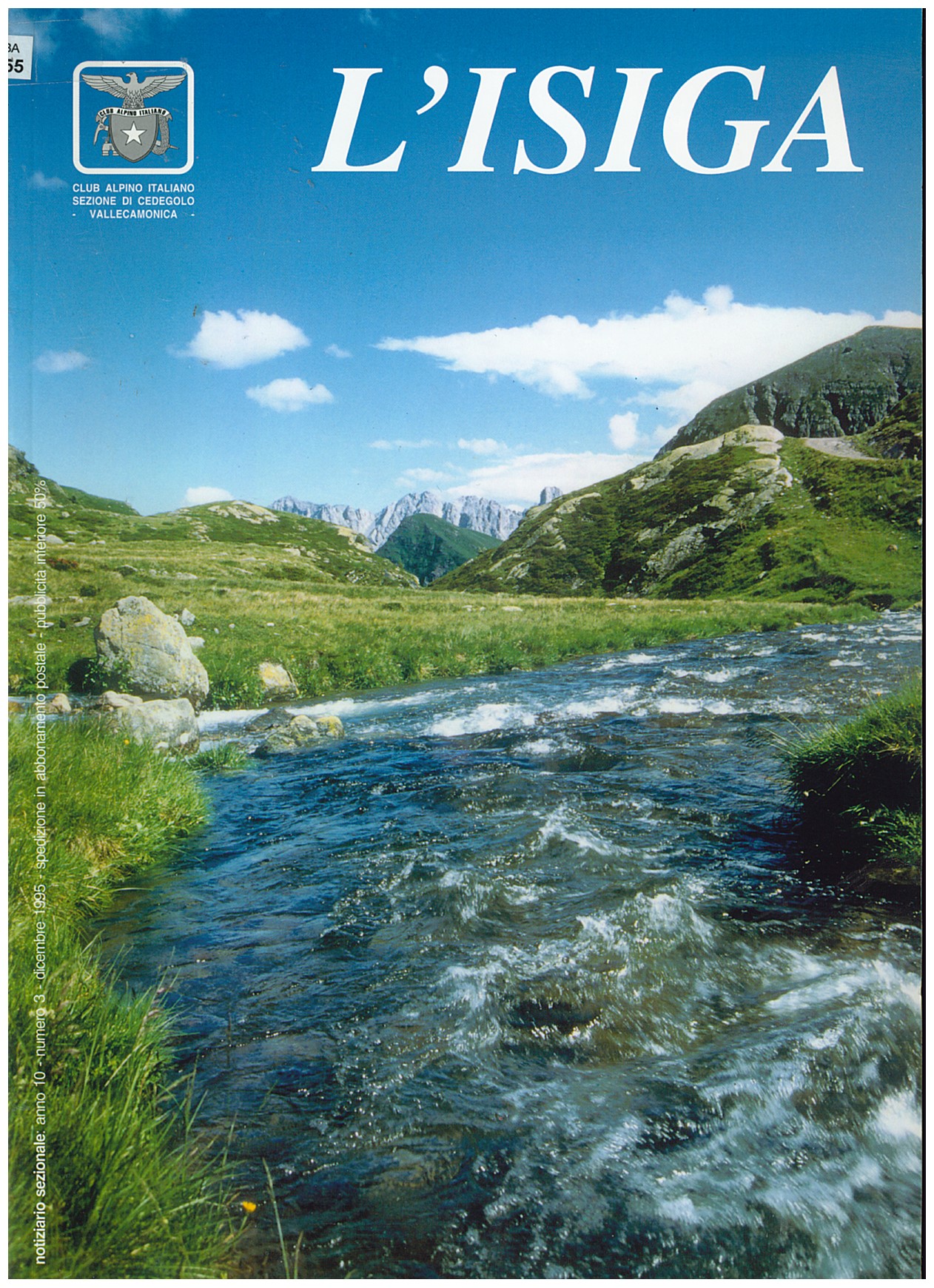 Copertina di L'Isiga CAI Cedegolo 1995
