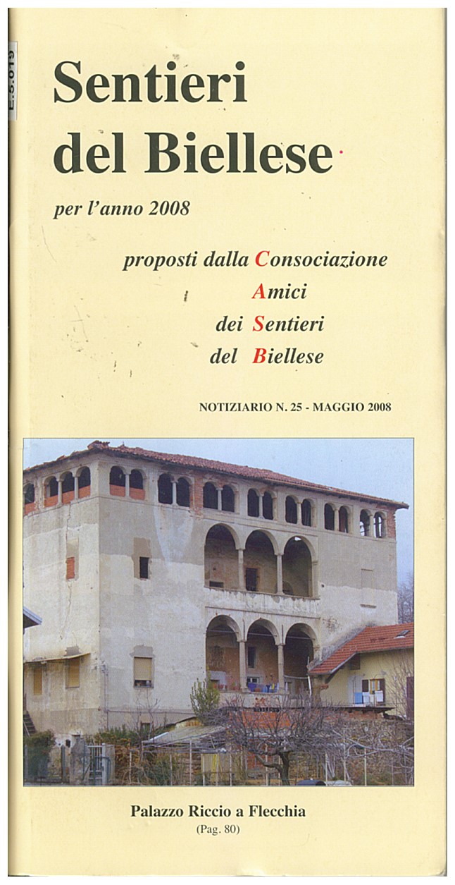 Copertina di Sentieri Del Biellese anno 2008 
